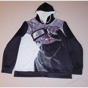 Naruto Kakashi Hatake Graphic Hoodie Sweatshirt Size 2XL NEW CONDITION